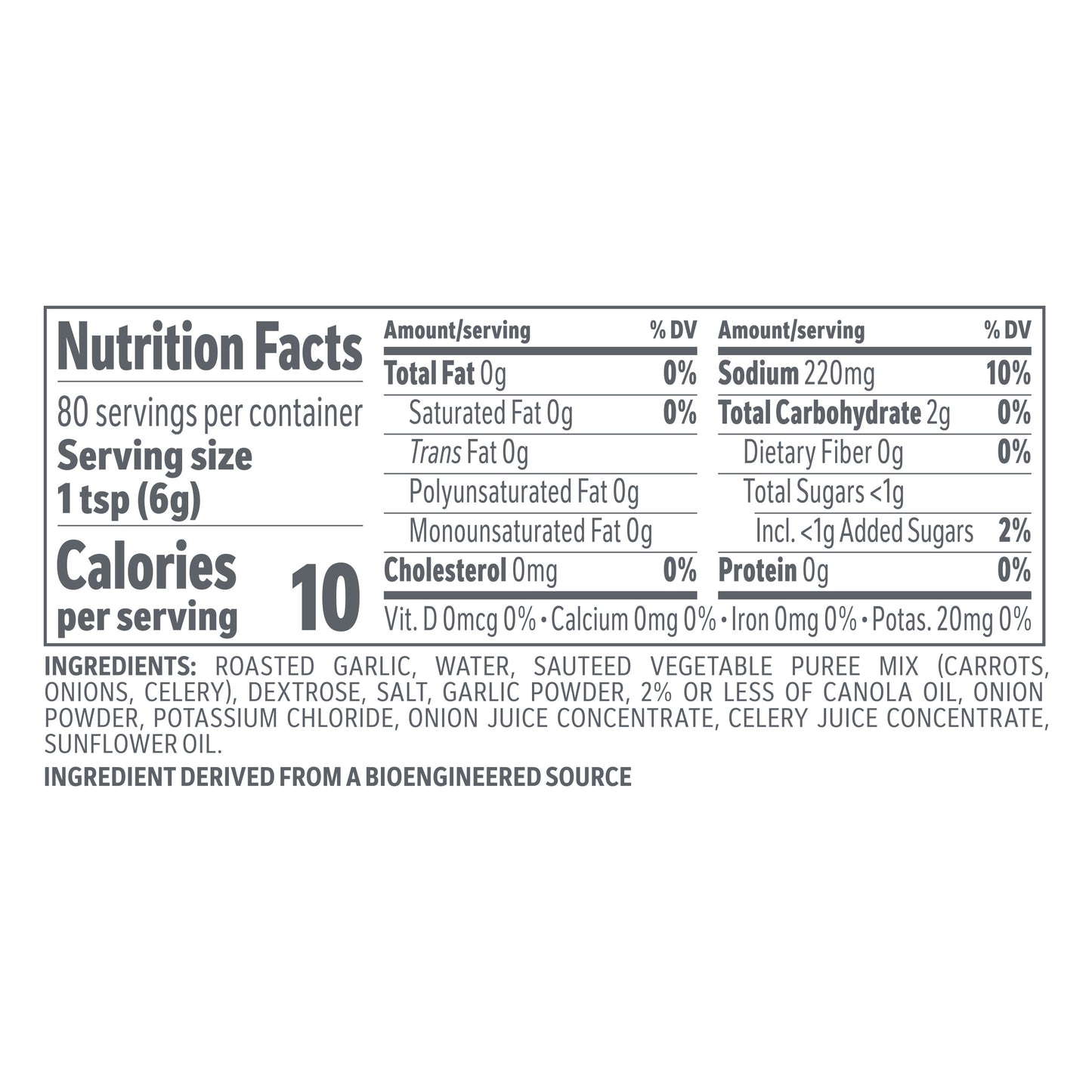MINOR'S Roasted Garlic Flavor Concentrate, Gluten Free
