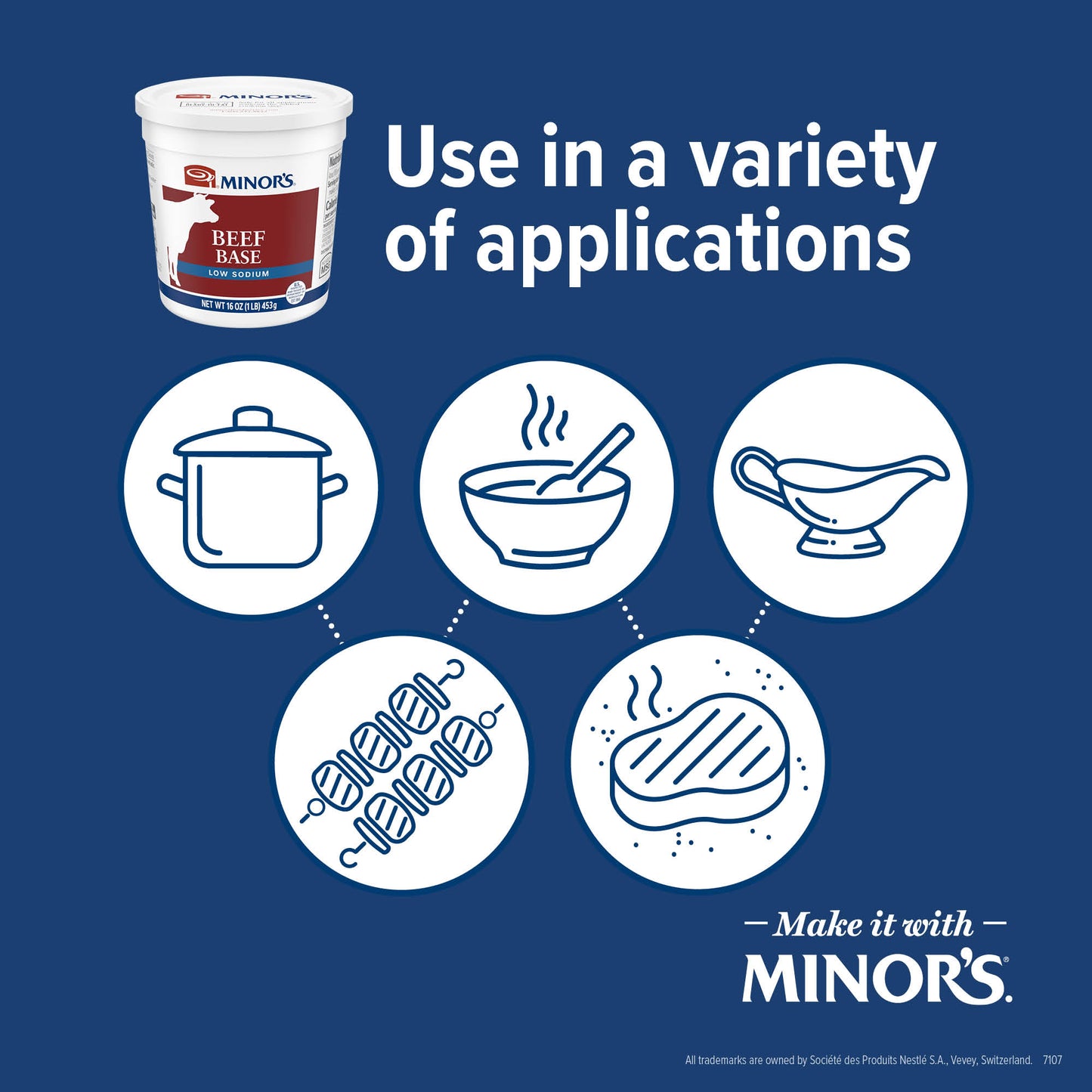 MINOR'S Beef Base Low Sodium, No Added MSG, Gluten Free