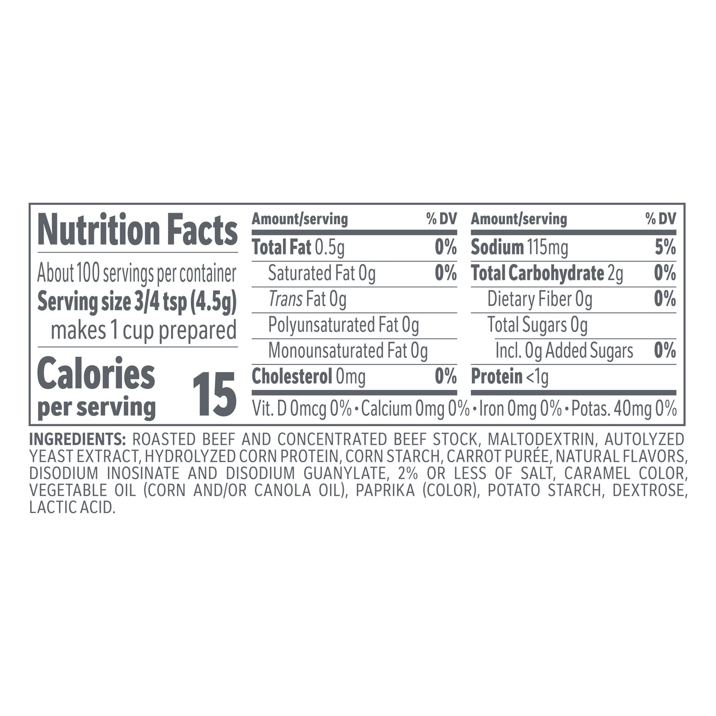 MINOR'S Beef Base Low Sodium, No Added MSG, Gluten Free