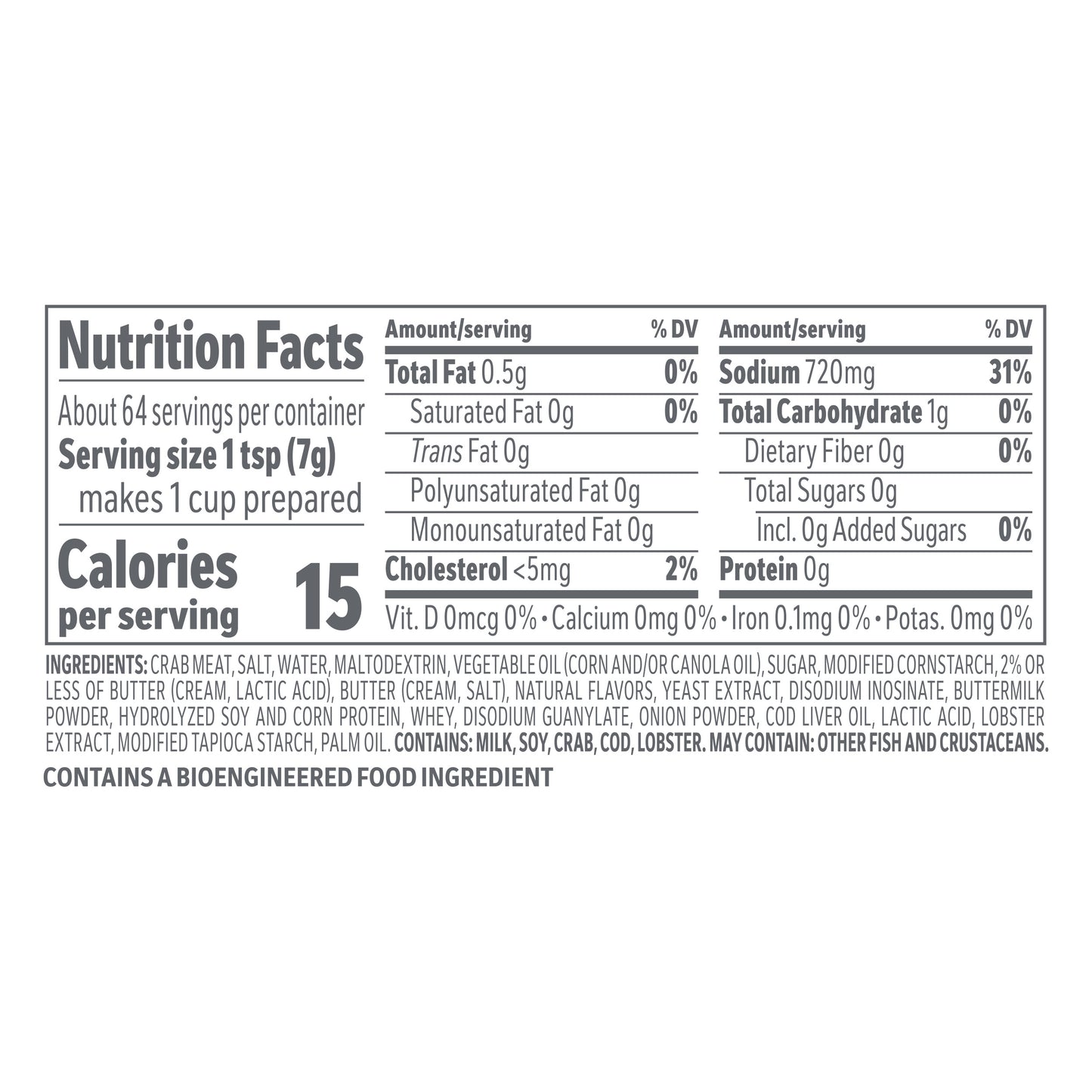 MINOR'S Crab Base, No Added MSG, Gluten Free