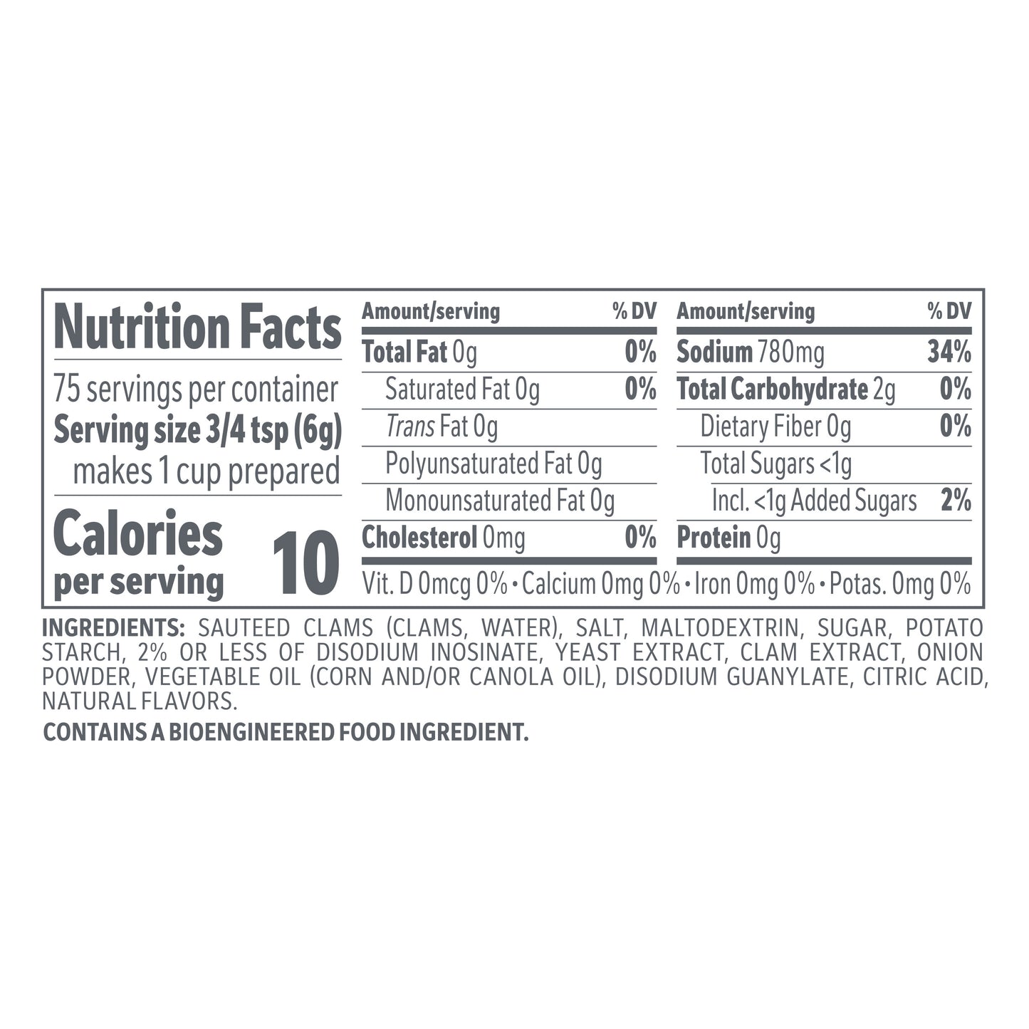 MINOR'S Clam Base, No Added MSG, Gluten Free