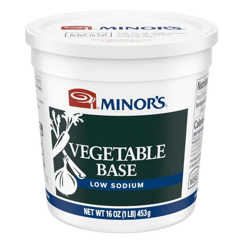 MINOR'S Vegetable Base Low Sodium, No Added MSG, Gluten Free 4-pack