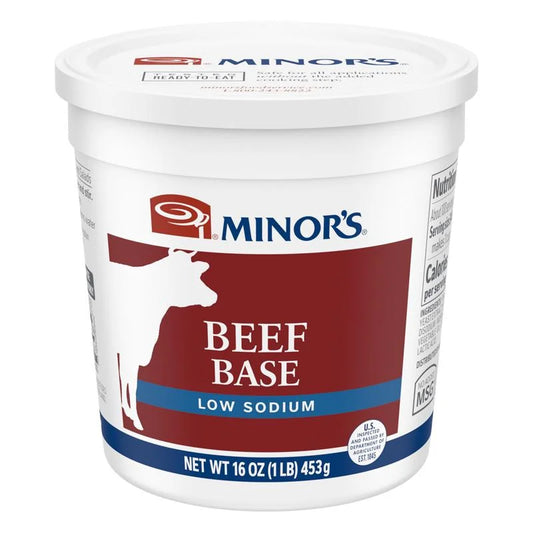 MINOR'S Beef Base Low Sodium NAMSG GtnF 1Lb