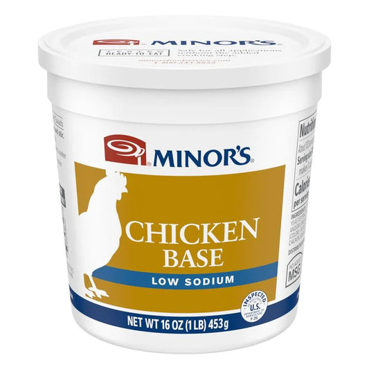 MINOR'S Chicken Base Low Sodium NAMSG GtnF 1Lb